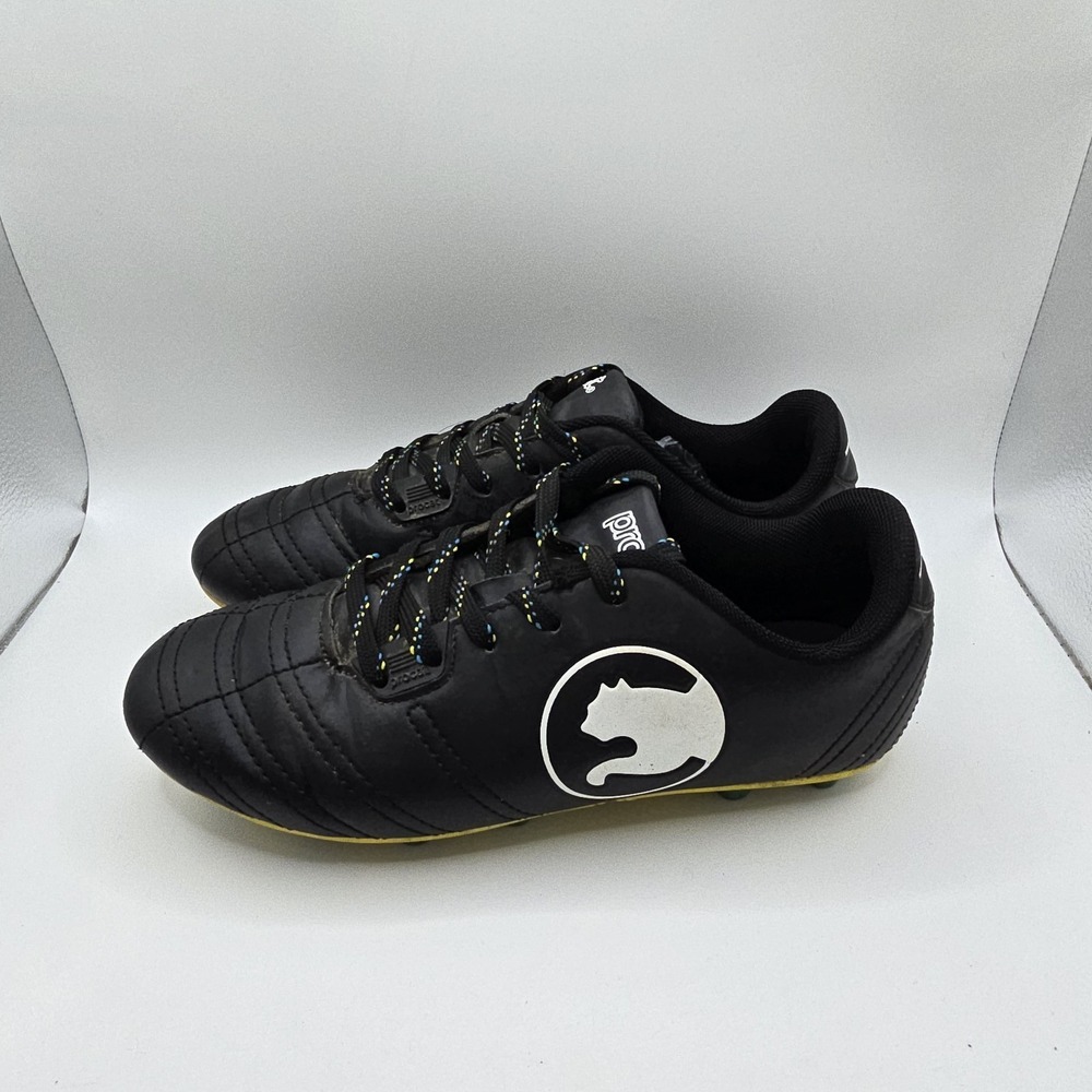 Procat Men's Black Soccer Cleats Athletic Football Shoes US Size 3 Youth